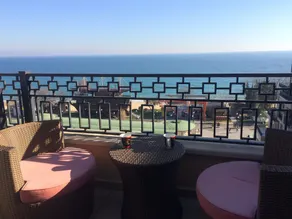 SEAVIEW BG Beach Front Suites - Ausblick vom Zimmer