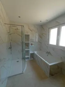 Villa con barbecue, idromassaggio e giardino | Vista sul giardino - Bagno