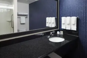 Fairfield Inn & Suites by Marriott Austin Parmer Tech Ridge - Badrum