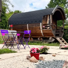 Mobilheim mit Sauna und Grill | Haustiere sind willkommen - Zimmer