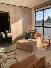 Luxury Penthouse Houseboat n the Heart of the City - Zona de estar