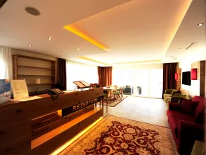 Wohnung mit Grill, Terrasse und Sauna - Rezeption