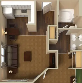 Extended Stay America Suites - Columbus - Tuttle - Chambre