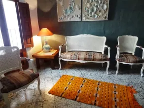La Solana, alojamiento y alfarería - Zona de estar del vestíbulo