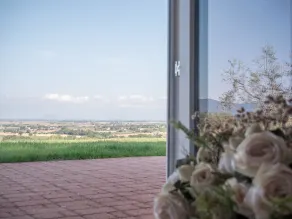 Podere n.8 Bio Casale Maremma - Ausblick vom Zimmer
