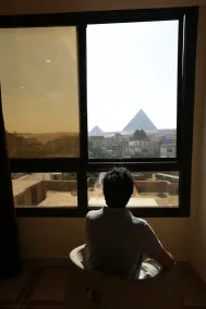Happy pyramids inn Hotel - Vista dalla camera