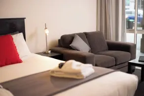 Salerno Motel Apartments - Ausblick vom Zimmer