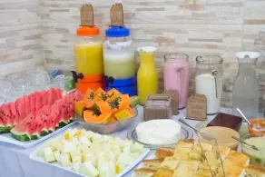 Pousada Antares - Petit déjeuner buffet