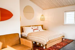 Longboard Studio and Funboard Room includes King Bed and Kitchenette plus King Murphy and Mini Kitchenette - Rum