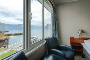 Leikanger Fjordhotel - Unike Hoteller - Ausblick vom Zimmer