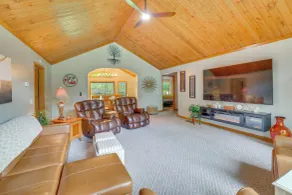 40-acre Waterfront Retreat on the White River! - Interior