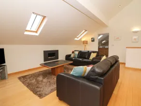 Cholwell Barn Apartment - Sala de estar