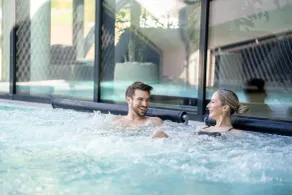 Familienfreundliche schöne Wohnung mit Sauna, Terrasse und Whirlpool | Gartenblick | Hunde erlaubt - Pool