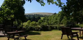 The Oxenham Arms Hotel Devon - Ausblick vom Zimmer
