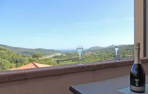 Residence Le Solane - Ausblick vom Zimmer