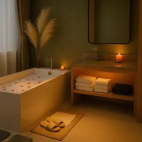 苏州奇遇派东方庭院Qiyupai Eastern Courtyard Hotel - Badrum