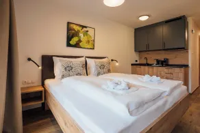 Familienorientiertes Studio mit Sauna, Terrasse und beheiztem Pool | Haustierfreundlich - Zimmer