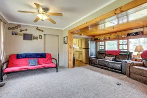 On Muskegon River! Wooded & Peaceful Retreat - Interior