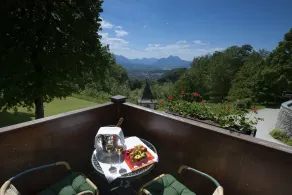 Romantik Hotel Die Gersberg Alm - Ausblick vom Zimmer