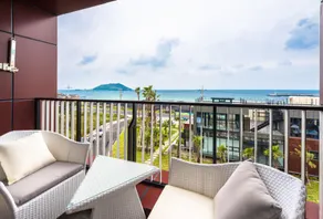 Aguila Hotel Jeju Oceano Suite - Ausblick vom Zimmer