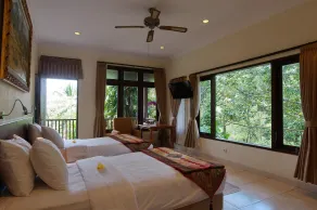 Cempaka Belimbing Villa - Ausblick vom Zimmer