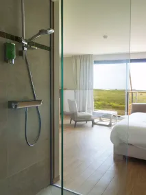 Logis Le Château de Sable - Ausblick vom Zimmer