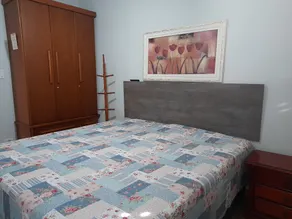Apartamento em Santos no Gonzaga em frente a praia - Quarto