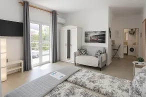 Studio avec terrasse, jardin et barbecue | Vue jardin - Chambre