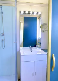 Mobil home avec sauna, barbecue et terrasse - Salle de bain