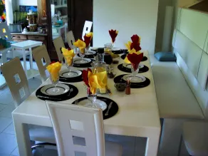 Ferienhaus BLACK & WHITE - Restaurant