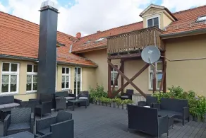 Hotel garni Goldene Henne - Terrace/patio
