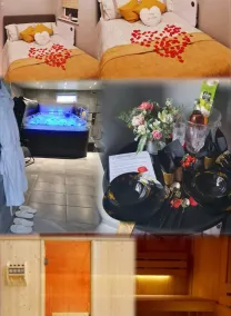 Appartement de vacances adapté aux familles avec jardin, sauna et jacuzzi | Vue jardin - Chambre