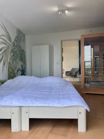 Linda casa de estilo sueco em um gracht holandês típico. Perto do Parque Nacional - Quarto