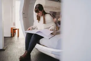 Eine Nacht im Museum - LUNA Sleep Cube - Chambre