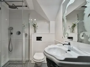 Domki Mazurskie w Ogrodach Złotej Łani Wiartel - Klimatyczne Apartamenty i Pokoje Widokowe - Bathroom