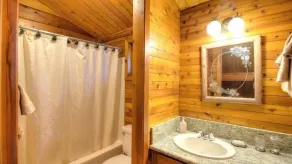 Scenic Wonders Treetops Cabin 2 Bedrooms - Badrum