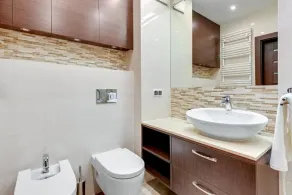 Parkur Apartament z tarasem i parkingiem by Lion Apartments - Baño