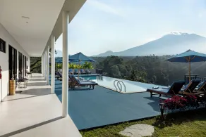 Tapa Agung View Besakih - Ausblick vom Zimmer