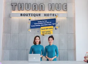 Thuấn Huê Boutique Hotel - Near Vinpearl Nam Hội An - Réception