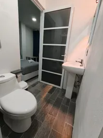 Hotel El Mezquital en Ixmiquilpan - Badrum