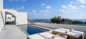 VILLA DI CAPO - Santorini Old Winery Luxury Villas - Pool