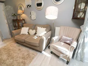 Agréable cottage adapté aux familles avec jardin | Avec animaux acceptés - Intérieur