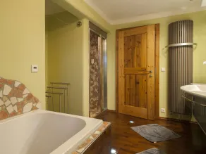 Kinderfreundliches wunderschönes Apartment mit Sauna, Terrasse und Grill | Haustiere erlaubt - Badezimmer
