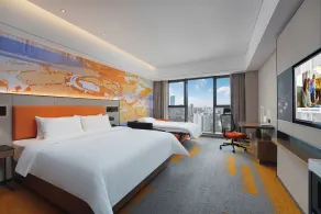 北京物资学院路希尔顿欢朋酒店Hampton by Hilton Beijing Wuzi Xueyuan Road - Zimmer