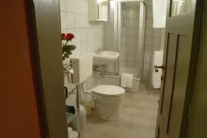 Ferienwohnung Im Damm - private ruhige Terrasse, Parkplatz - Bathroom