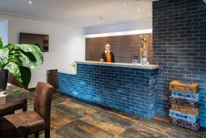 Hotel Duda Langenbruck an der A9 zwischen Ingolstadt und München, ideal für Stopover, Geschäftsreisen und Monteure - Réception