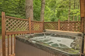 Deck & Private Hot Tub! Maggie Valley Mtn Cabin - Interiør