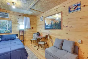 Smoky Mtn Tiny Cabin Hideaway: Hot Tub, Patio - Interior