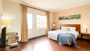 1BR Queen Bed at Marina Ancol Apartment near Dufan By Travelio - Room