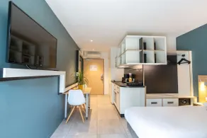 Kyriad Résidence Cabriès - Plan de Campagne - Vue de la chambre